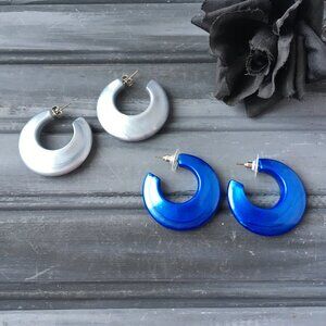 Chunky Hoop Earring Lot (Lot of 2)